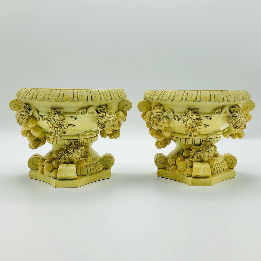 Bookends Set Greek Grapes Statue-Style